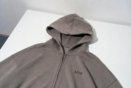 MYK Oversized Zip Up Hoodie | Move With Purpose